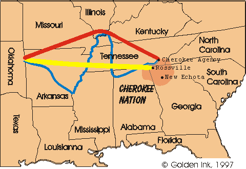 tears trail cherokee map indian nation missouri were route removal georgia territory north jerome tribes where did america oklahoma indians